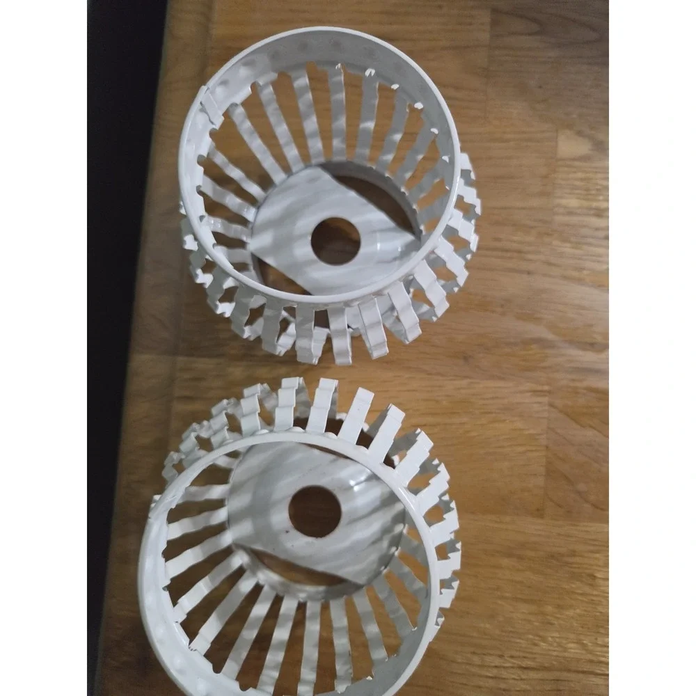 Crimped White Metal Home Interior Candleholder Covers for Votive Cups